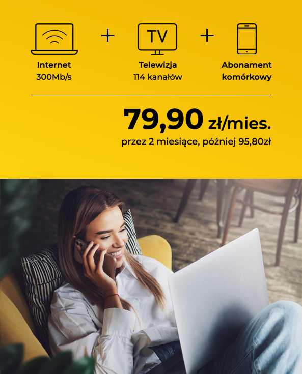 Konfigurator usług Internet telewizja telefon