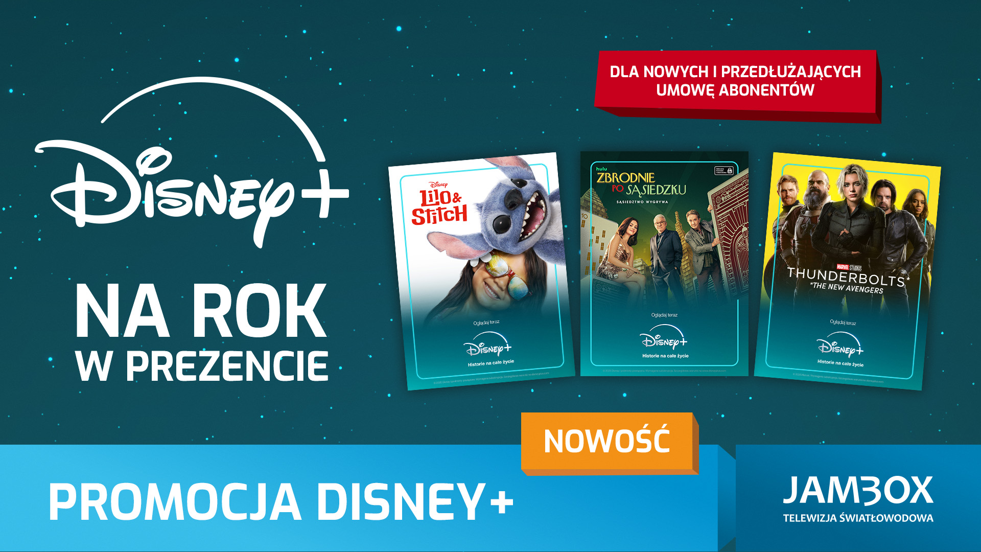 Diney+ w ofercie telewizji Jambox tv smart